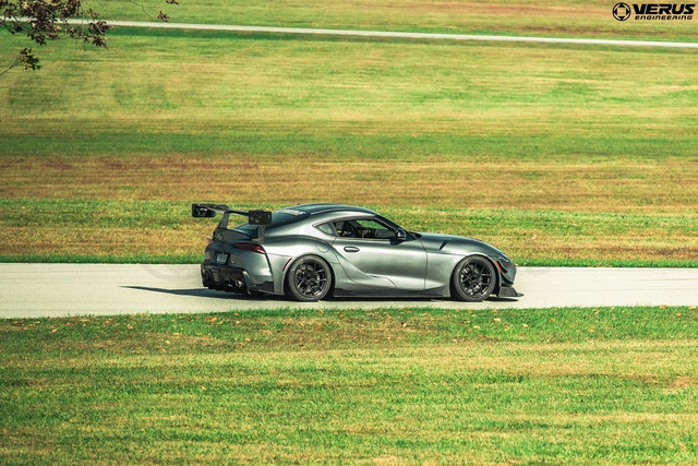 Verus Engineering V1X Swan Neck Rear Wing Kit for the GR Supra 2020+ — 3