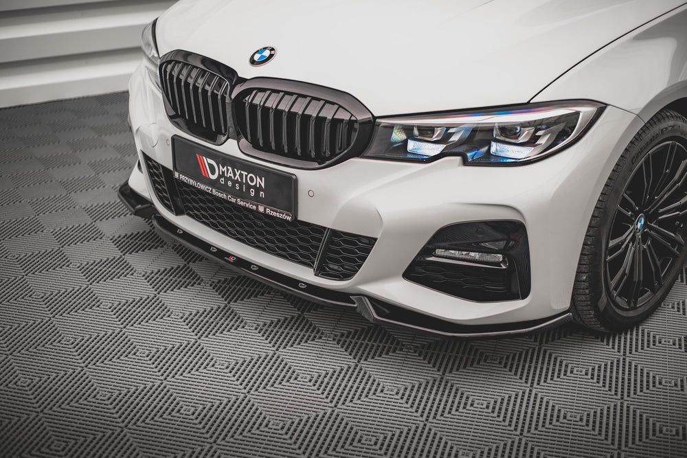 Сплиттер переднего бампера V.4 для BMW 3 G20 / G21 M-Pack