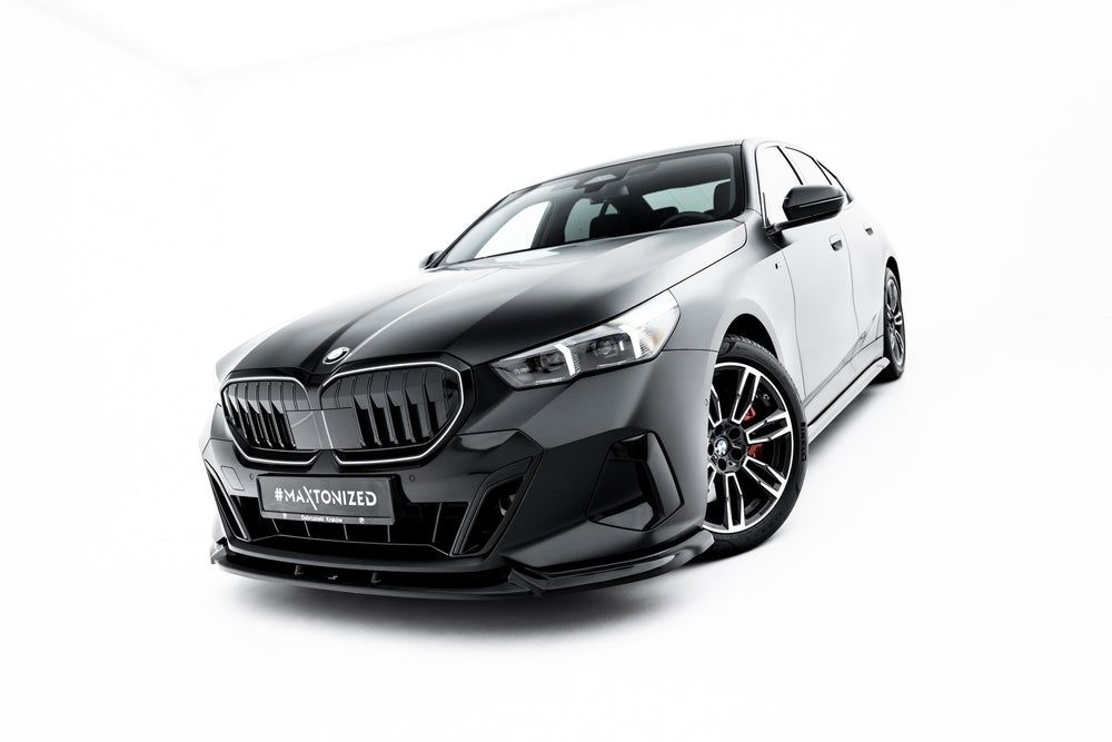 Сплиттер переднего бампера V.1 для BMW 5 / i5 M-Pack Sedan / Touring G60 / G61