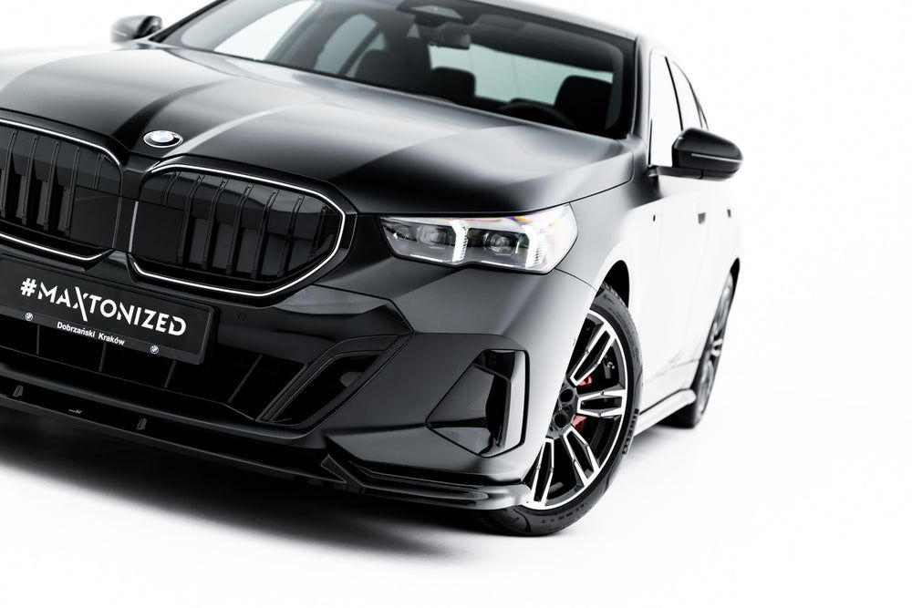 Сплиттер переднего бампера V.1 для BMW 5 / i5 M-Pack Sedan / Touring G60 / G61 — 3
