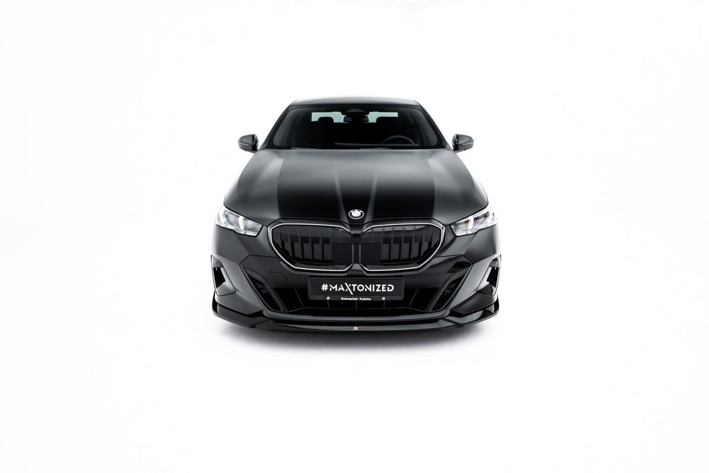 Сплиттер переднего бампера V.2 для BMW 5 / i5 M-Pack G60 — 2