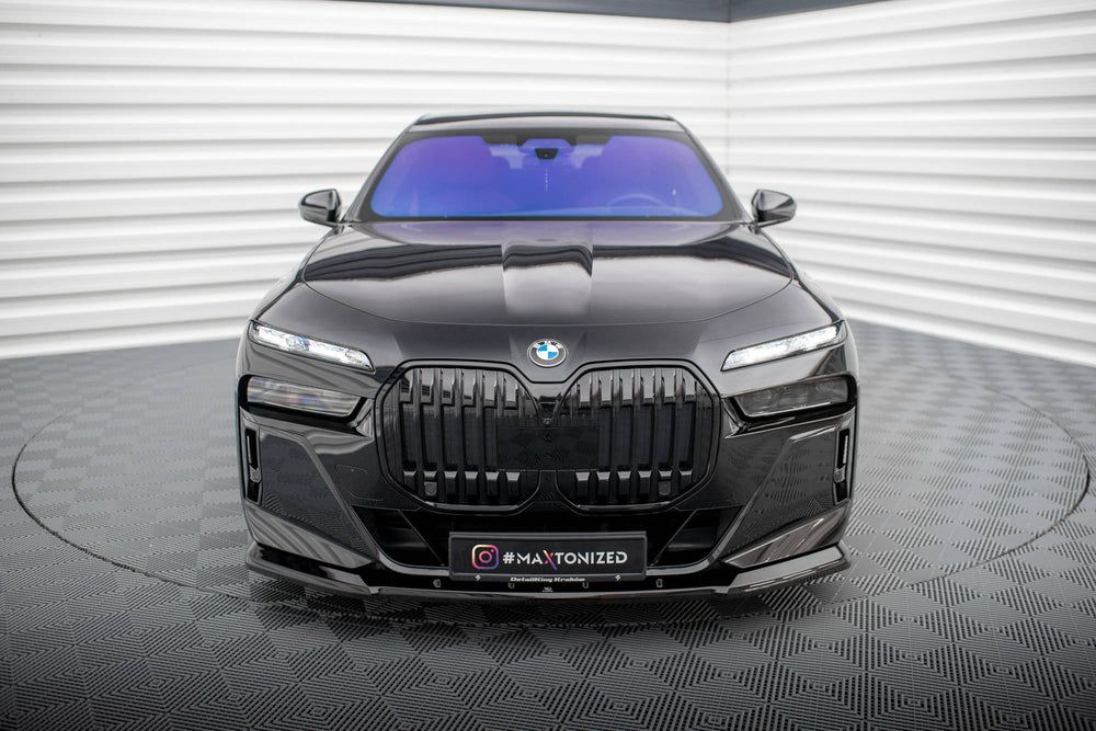 Сплиттер переднего бампера V.1 для BMW 7 M-Pack / M760e / i7 M-Pack G70 — 2