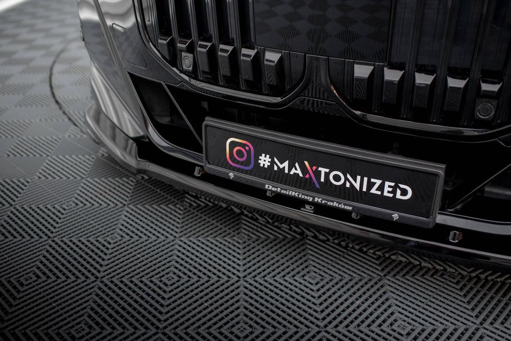 Сплиттер переднего бампера V.1 для BMW 7 M-Pack / M760e / i7 M-Pack G70 — 3