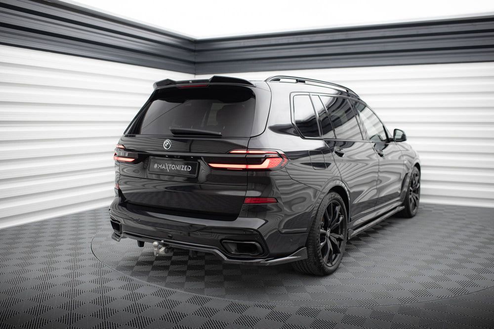 Задний сплиттер (с вертикальными перемычками) для BMW X7 M-Pack G07 рестайлинг