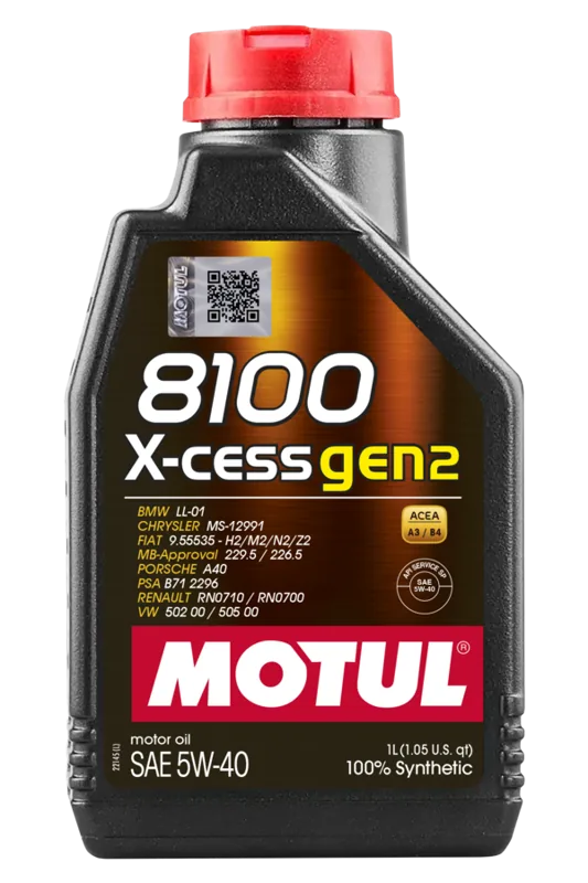 MOTUL 8100 X-CESS GEN2 5W-40 — 2
